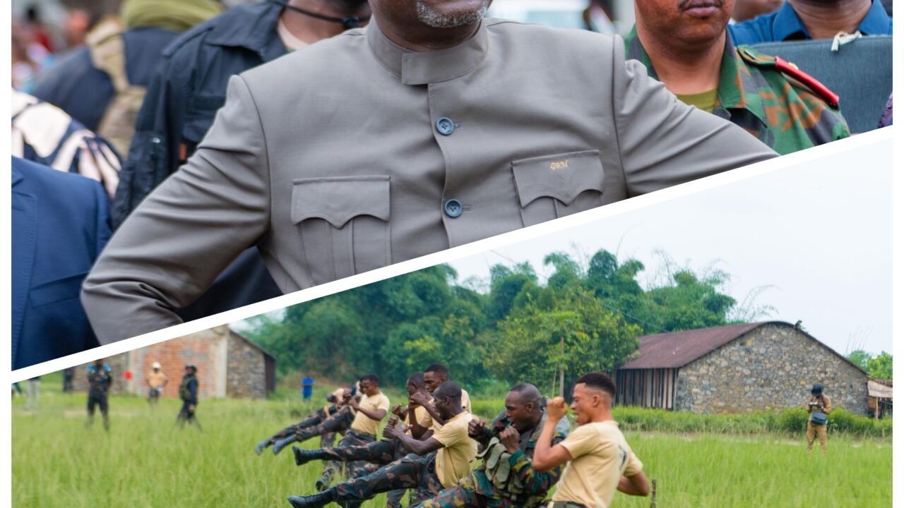 Maniema : Le VPM Guy Kabombo visite le camp de commandos en formation