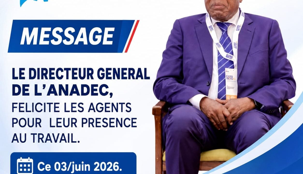 RDC : face à l’ultimatum de l’opposition, les agents de l’ANADEC privilégient le travail et reçoivent les félicitations du DG