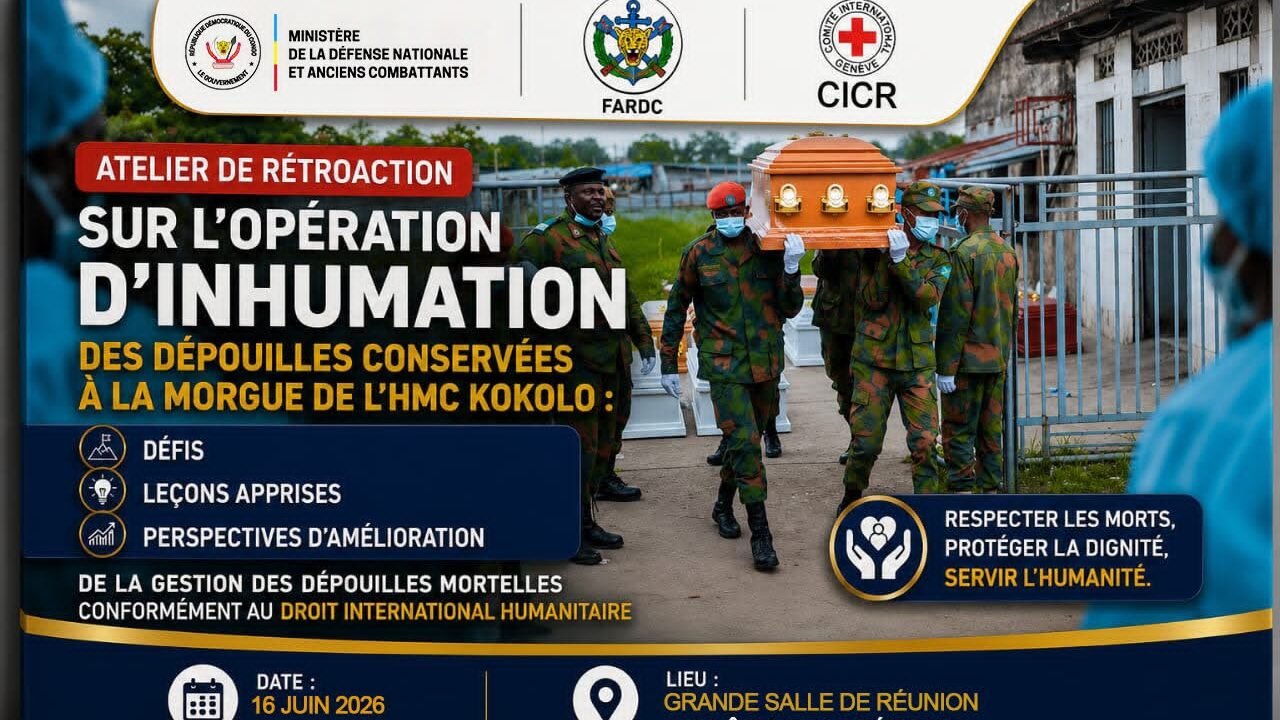 Respect des morts : un atelier pour renforcer la dignité des inhumations militaires