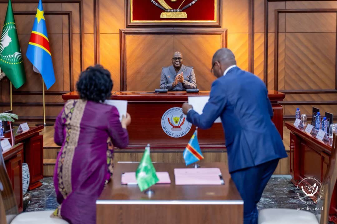 RDC – UNION AFRICAINE : TSHISEKEDI INAUGURE À KINSHASA LE BUREAU-PAYS DE L’AUDA-NEPAD POUR FINANCER LE GRAND INGA ET LE CORRIDOR DE LOBITO