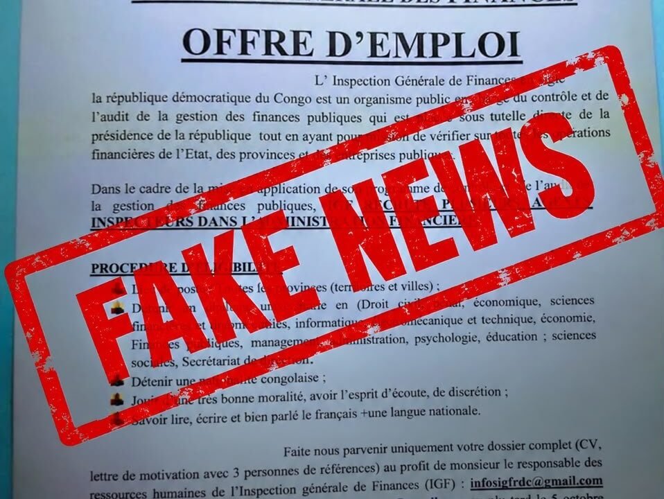 ALERTE ARNAQUE : L&rsquo;IGF DÉMENT UN FAUX RECRUTEMENT QUI CIRCULE SUR LES RÉSEAUX SOCIAUX