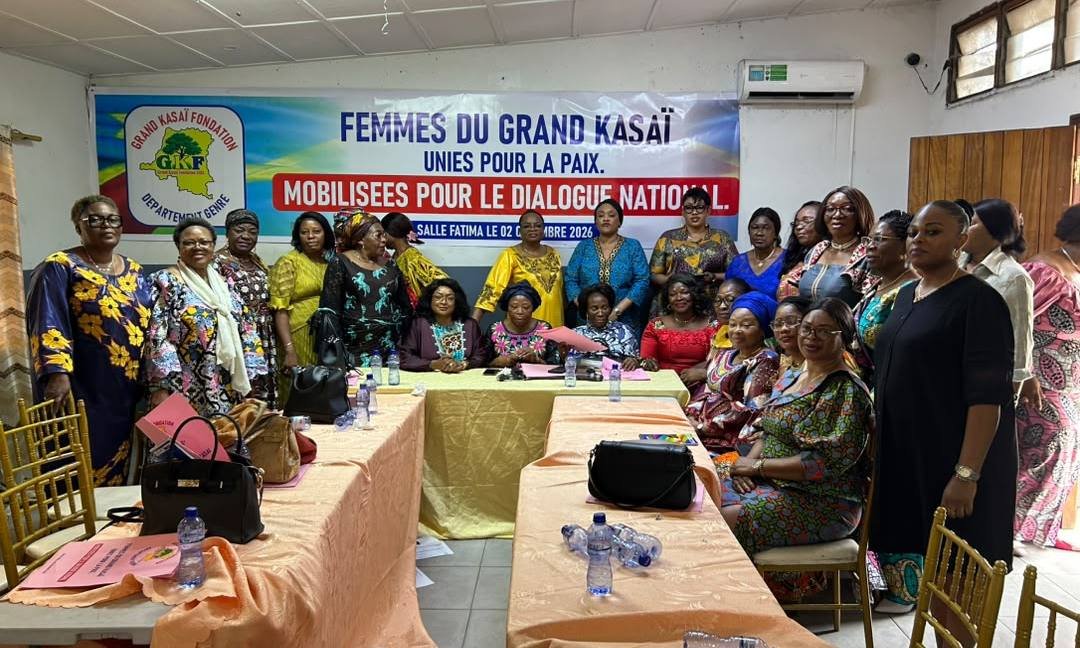 Dialogue national en RDC : les femmes de la Fondation Grand Kasaï formulent leurs recommandations à Kinshasa